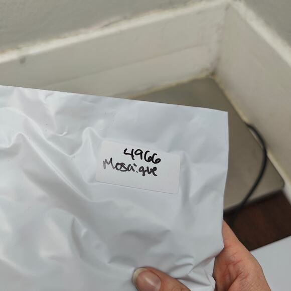 Mosaique Sheer Top Womens Large Black Floral Keyhole Japanese Designer Preppy - Picture 9 of 9